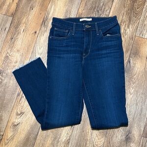 Signature by Levi Strauss Dark Blue Ankle Jeans